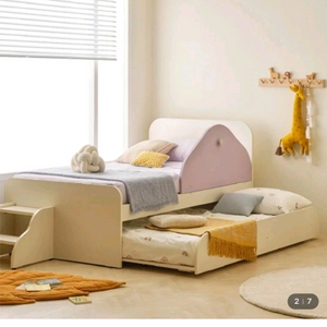 한샘키즈 슬라이딩 2층 침대 샘키즈 가드 포함