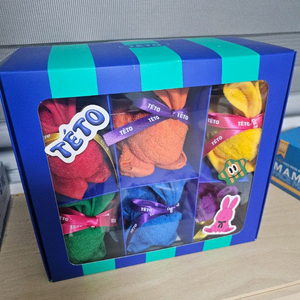 Teto 테토 수피마 핸드타올 레빗 세트(6p)