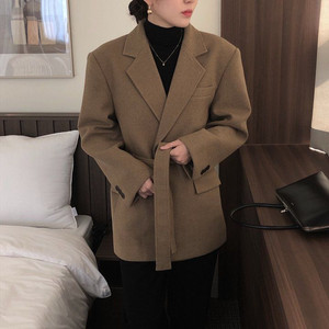 오버클래식 로브 울 코트, 벨티드 울자켓