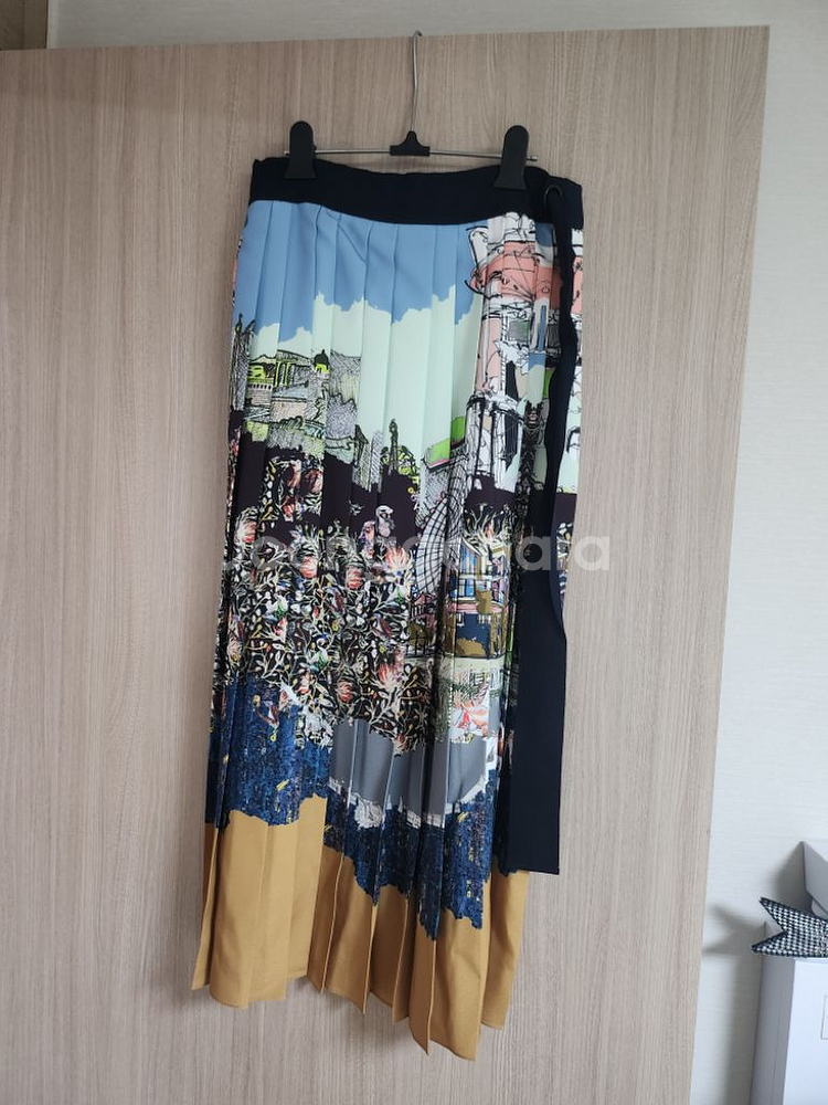 마인 플리츠 스커트--0