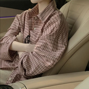 오버핏 체크셔츠