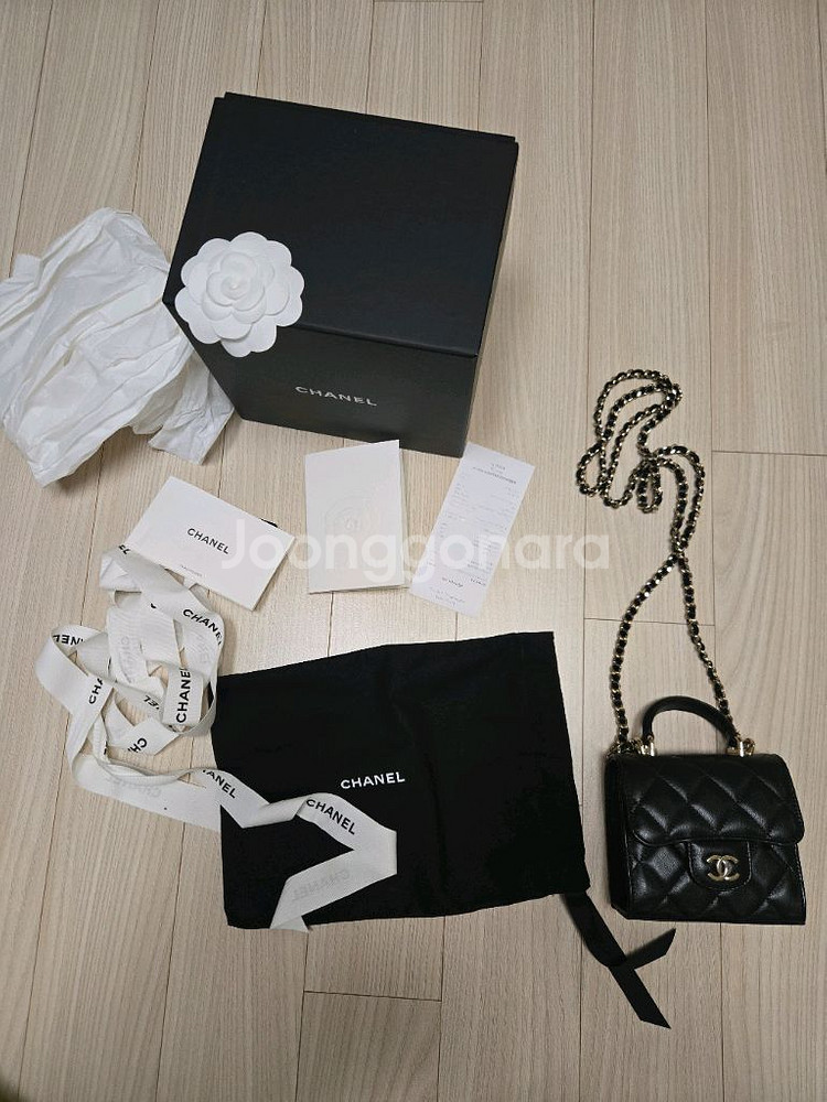 샤넬 AP2682 샤넬 체인미니백 램스킨 샤넬미니탑핸들--3