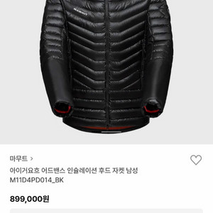 마무트아이거요흐 어드밴스 인슐레이션 후드 자켓 남성 M