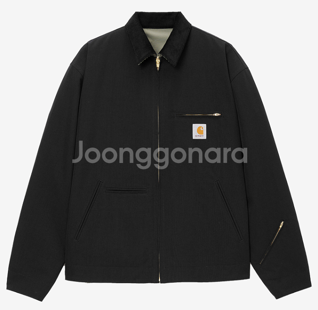 칼하트 디트로이트 자켓 인빈시블 블랙/세이지--0