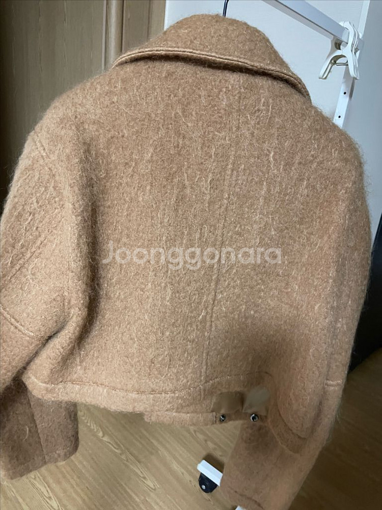 마이아이코 모헤어 크롭자켓 스몰 카멜--2