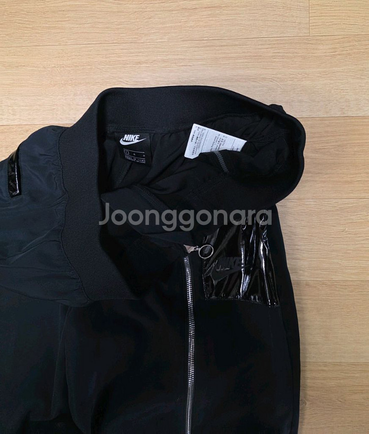 (택포)나이키 블랙 지퍼 조거 팬츠 여 L--2