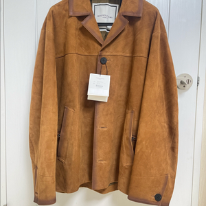 우영미 고트 스웨이드 자켓 카멜 - 24FW