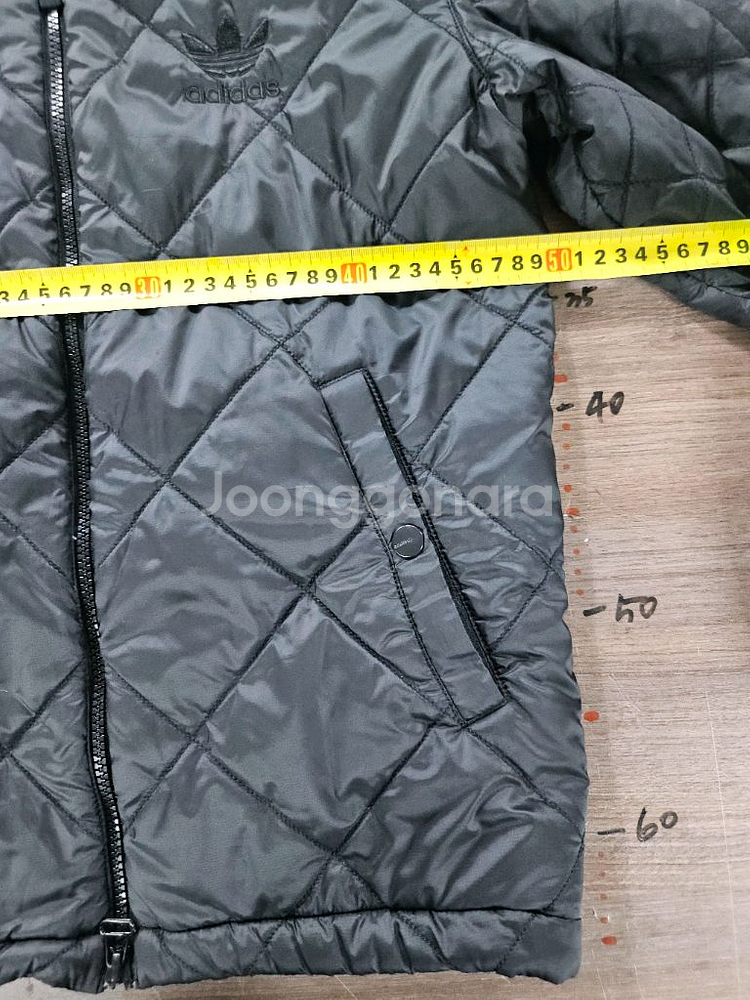 아디다스 파이어버드 퀼팅 90 깔깔이 자켓 블랙--9