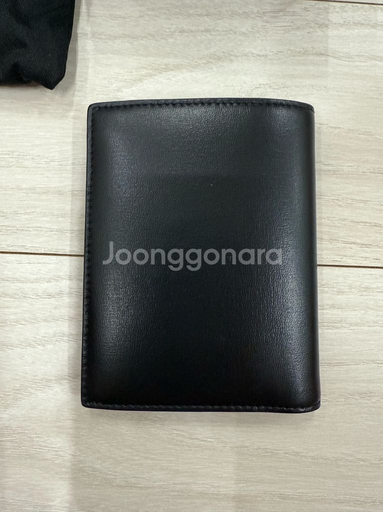 생로랑 남성 모노그램 카드 반지갑 블랙--2