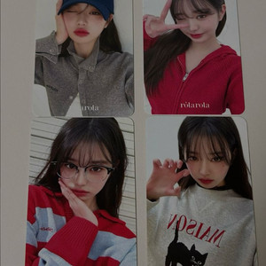 장원영 로라로라 싸인 포토카드 4종 새상품 일괄