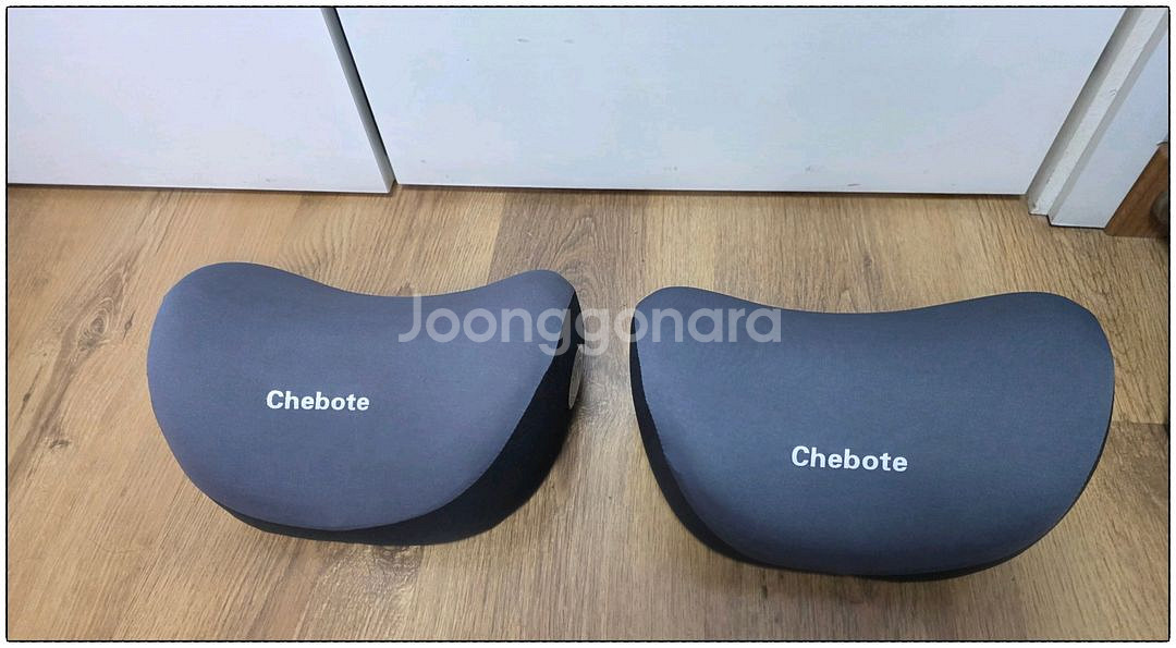 체보트 자동차 목쿠션 차콜 2개 거의새거--0