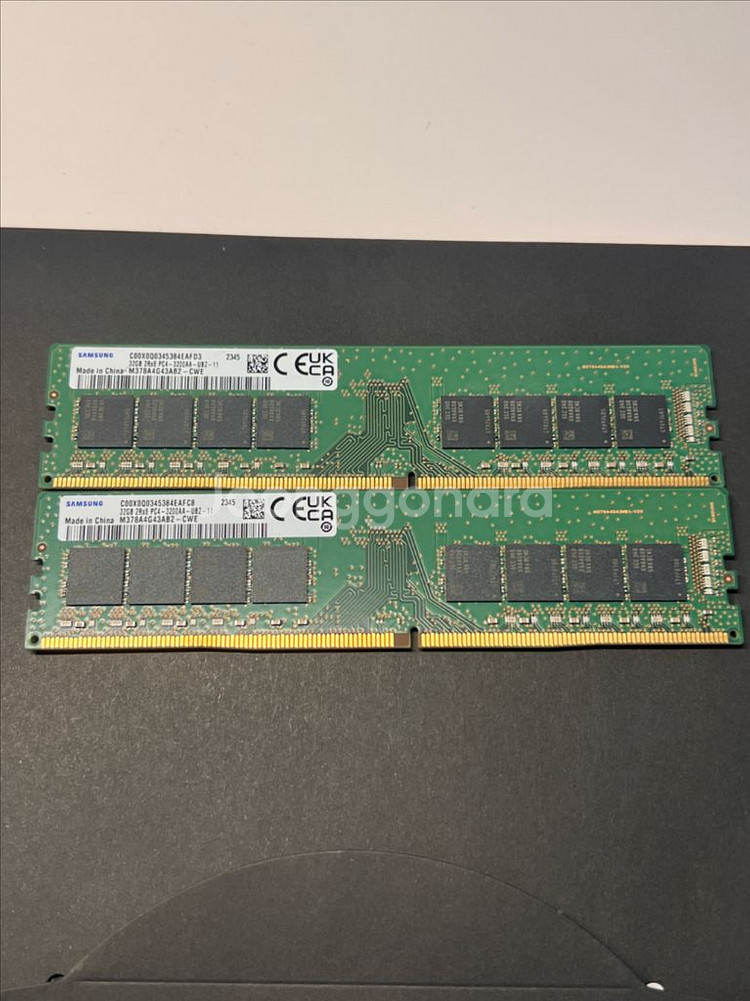 삼성램 DDR4 PC4 3200aa 32GB RAM두장--0