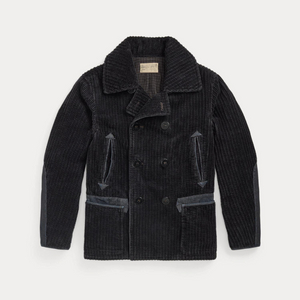 rrl 더블알엘 데님 트림 코듀로이 피코트