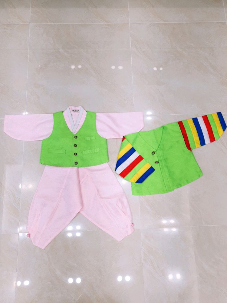 전통 남아한복 2호~3호 색동도령복 7종 풀셋 이미지