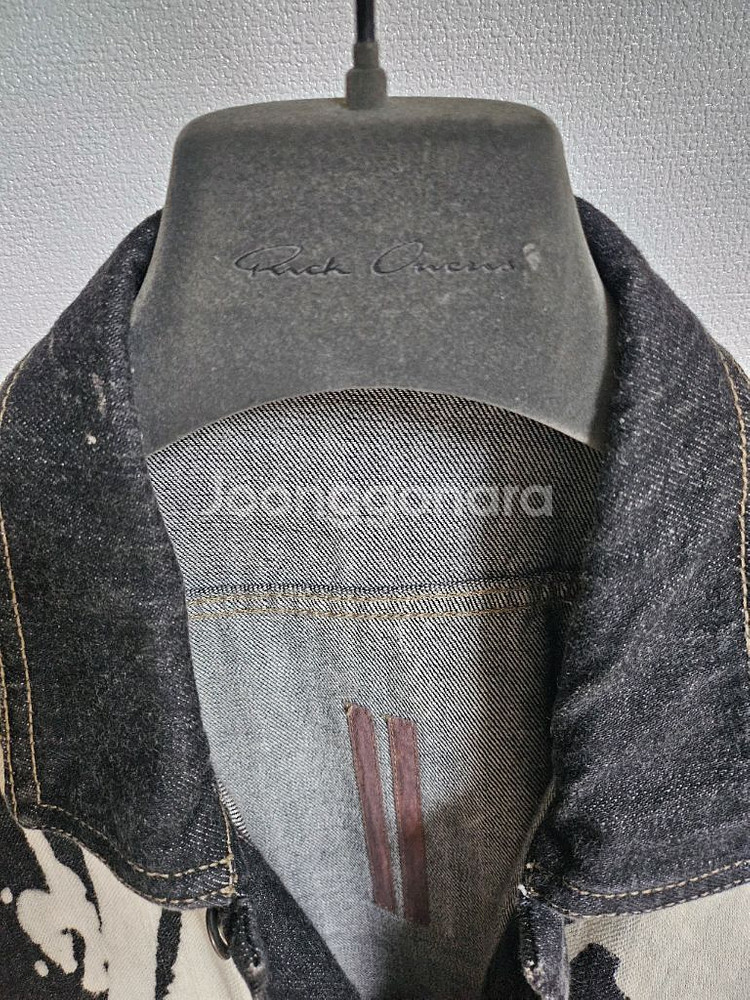 릭오웬스 블리치 데님 셔츠 자켓--3