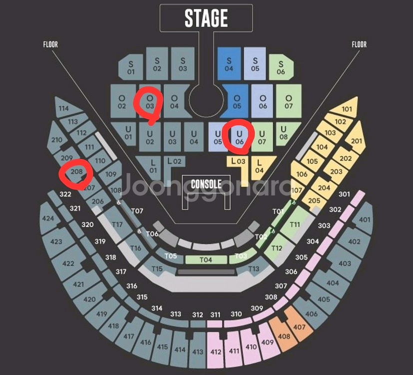 브아솔 콘서트(12.25) 플로어 O3구역 2연석 양도--0