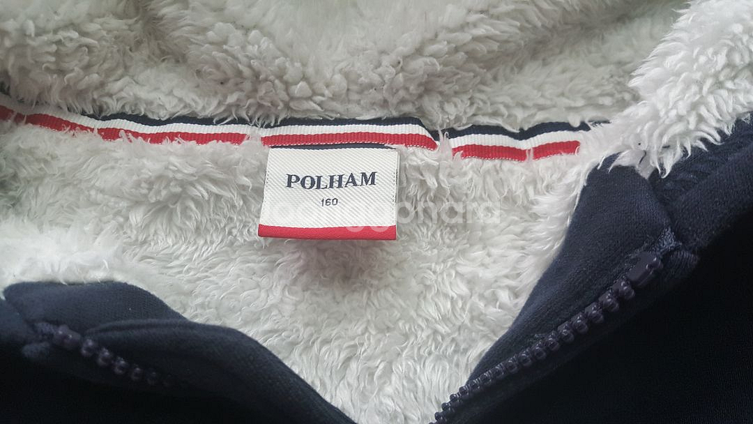 사이즈 85 140 145 정도 폴햄 퍼 탑텐 후드티--2