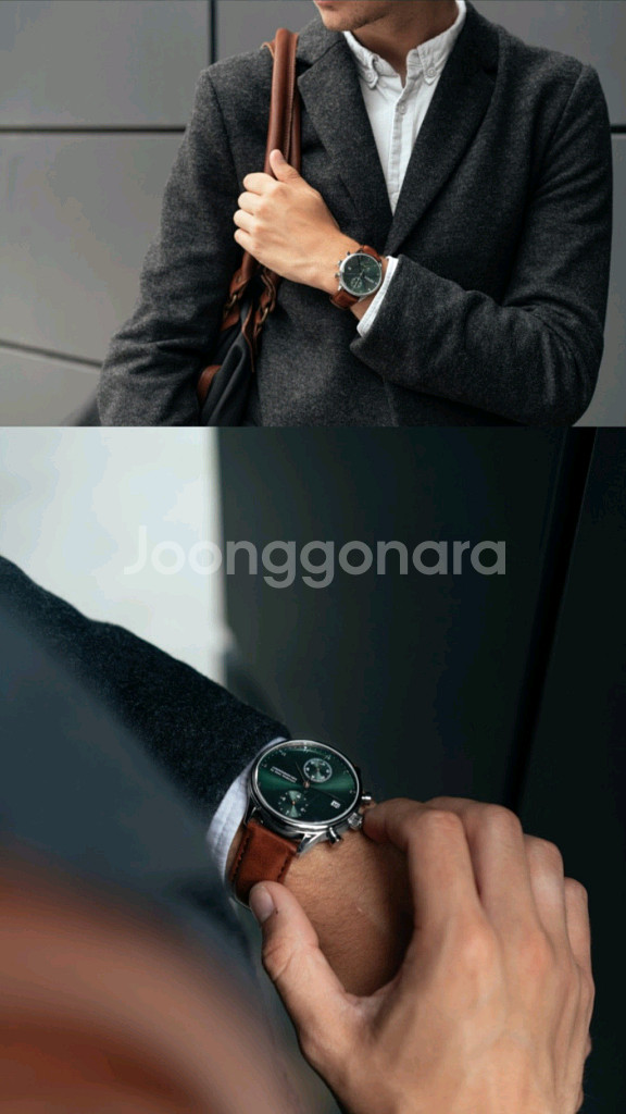 [스코브안데르센] 1815 크로노그래프 그린 썬레이--2