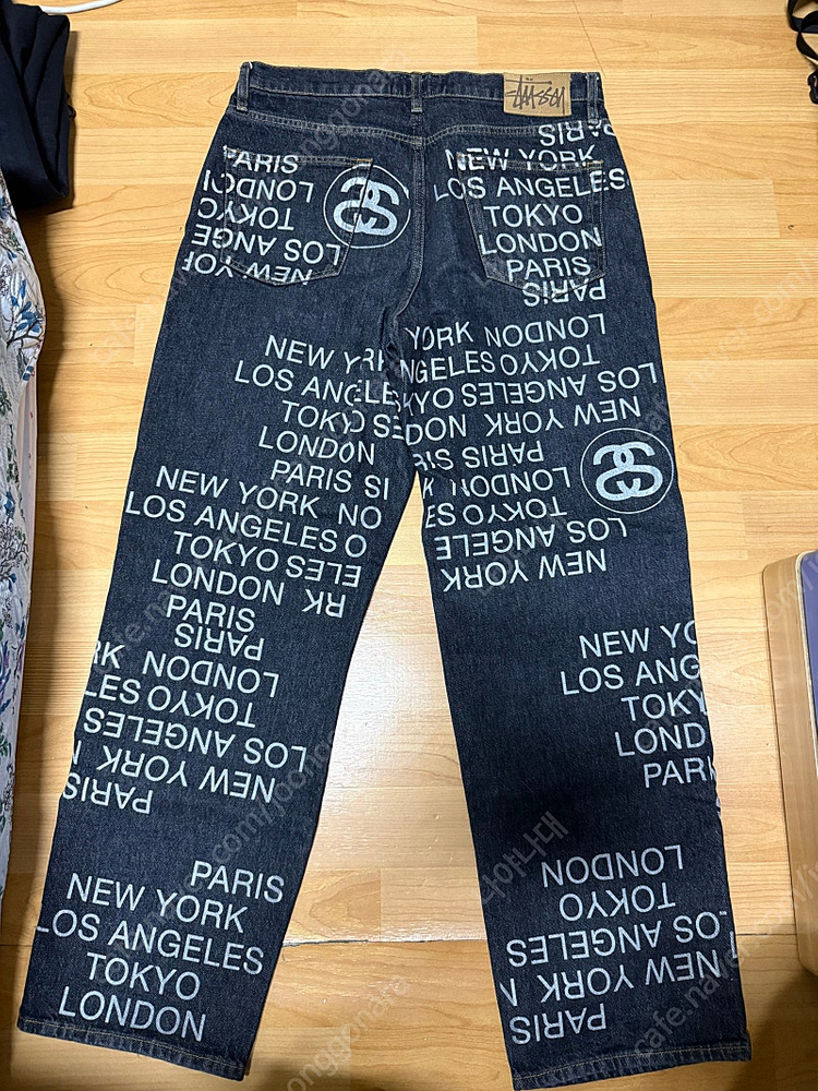 스투시 빅 올 진 시티 링크 데님 워시드 블랙 30 이미지