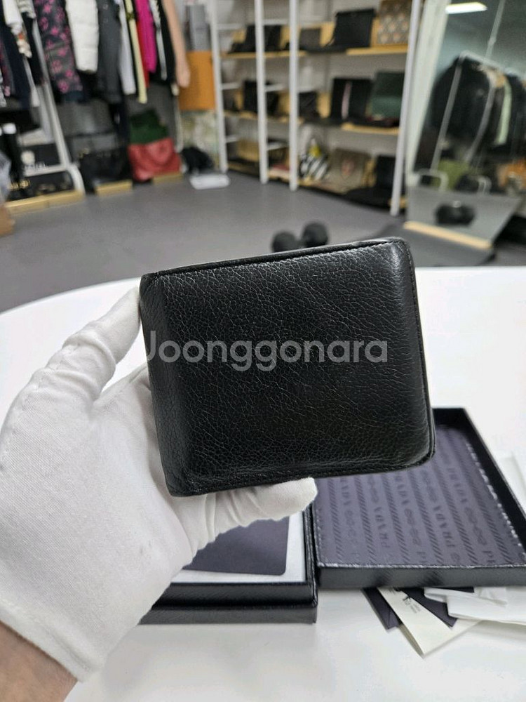 [정품]발렌시아가 로고 반지갑--1