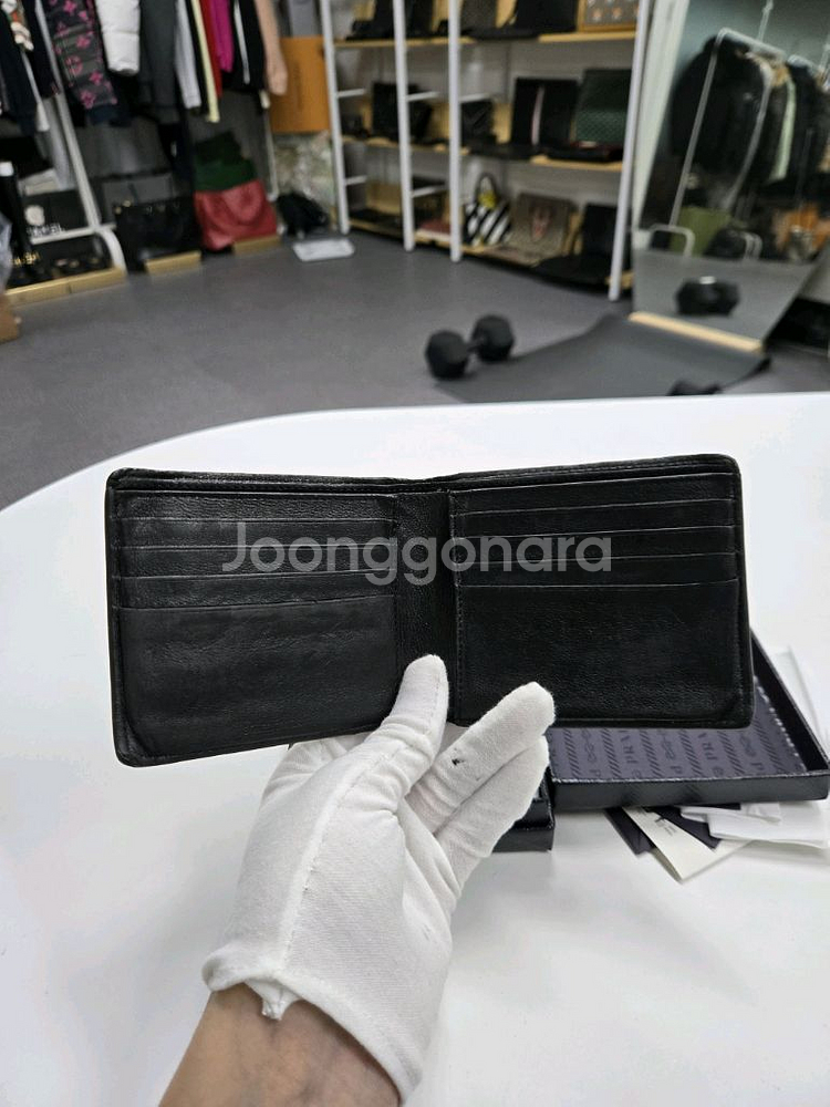 [정품]발렌시아가 로고 반지갑--3