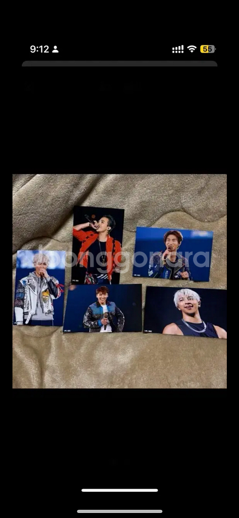 빅뱅 전멤버 생일카드 세트 지드래곤 탑 대성 등--0