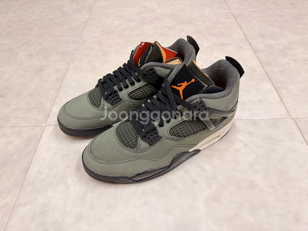 조던4x언디핏 레트로 OG SP 딥그린 265사이즈--0