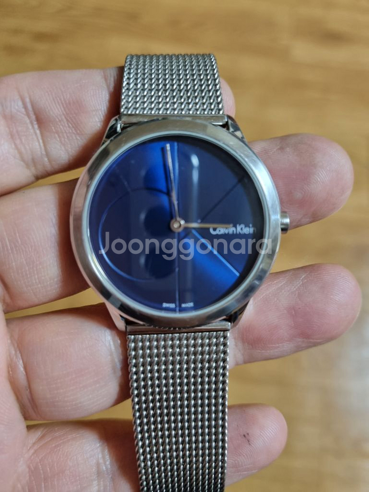 CK 블루판 메쉬밴드 시계--2