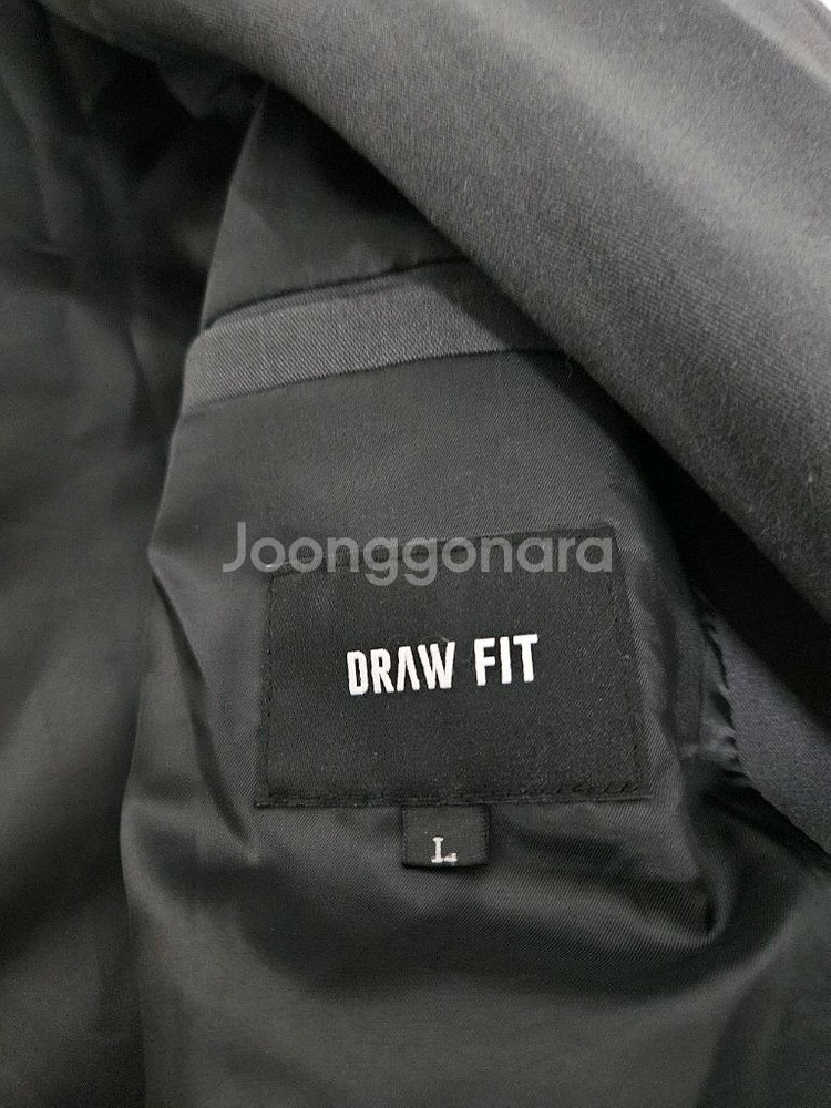 드로우핏 오버사이즈 울 트렌치 코트 차콜 L--2