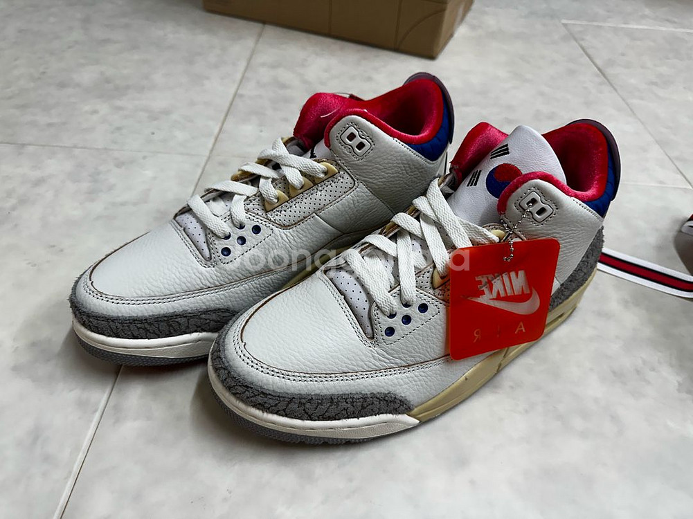 나이키 에어조던3 레트로 서울 판매합니다. 공홈 드로우--5