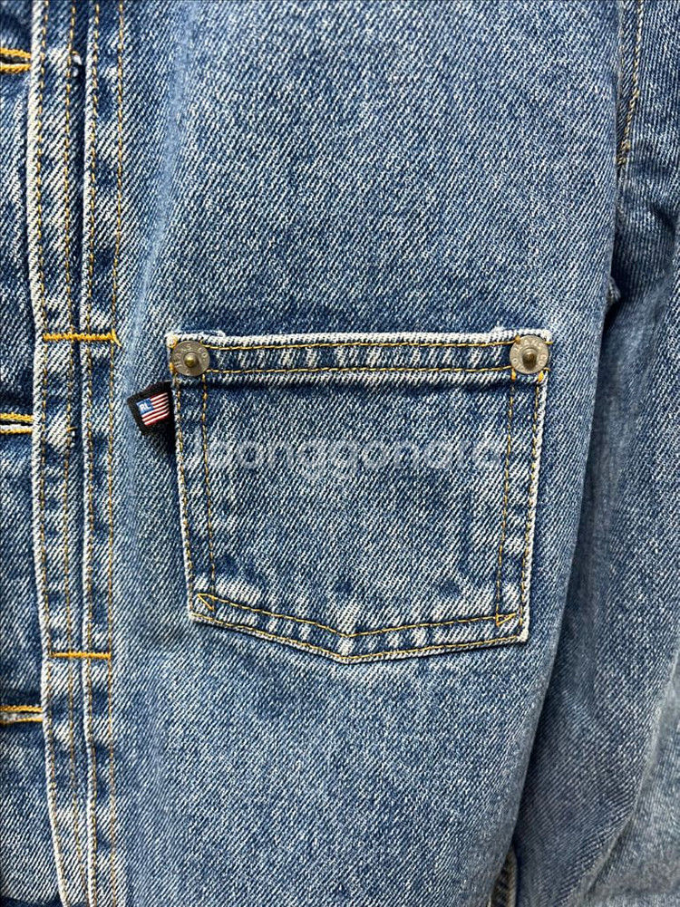 폴로 크롭 데님 자켓 m--2