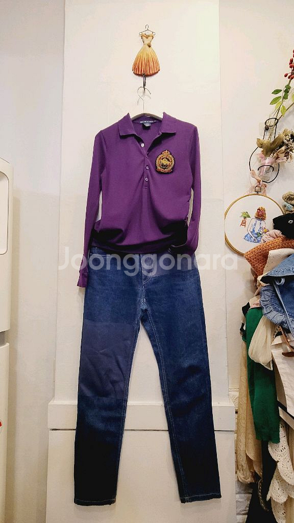 폴로랄프로렌 퍼플카라티. 시슬리 데님--0