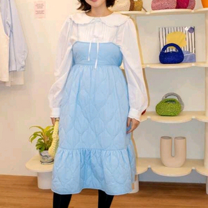 loves ugly 퀼팅 원피스. 자라 큐빅진주 블라우