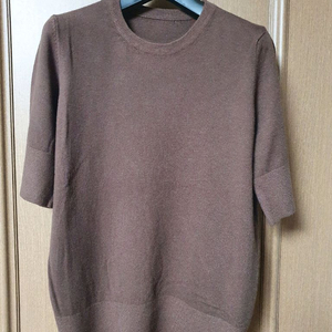 여성 미착용 브라운 니트 상의55~66