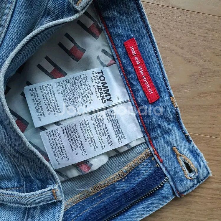 타미힐피거 타미진스 하이라이즈 세미 부츠컷 여자 데님--3