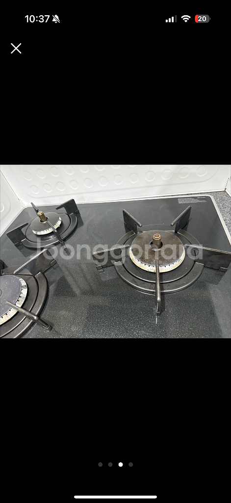 린나이 3구 가스레인지--3