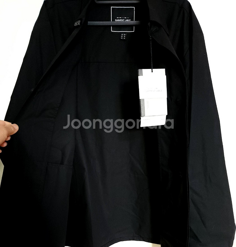 새거 오버핏M 가먼트레이블 코튼 셔츠자켓--3