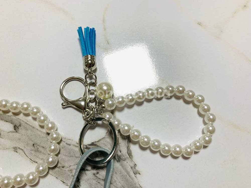 키티 미니백 에어팟케이스 키링 파랑/분홍 새상품--1