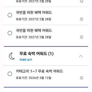 하얏트 GOH, 무료숙박 어워드(1-7) 양도