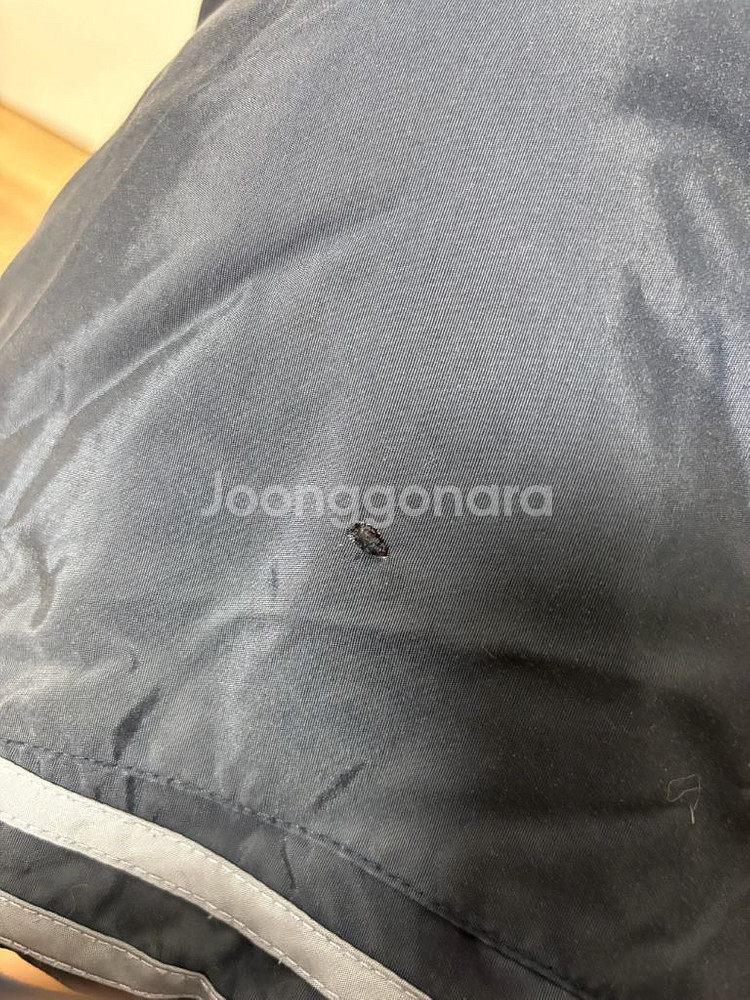 (XL) 아디다스 올드스쿨 누빔점퍼 후드자켓 네이비--3