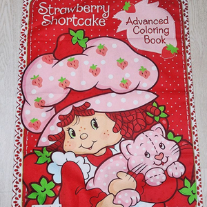 스트로베리 쇼트케이크 패브릭 벽걸이 장식 태피스트리