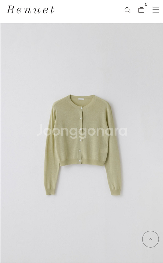 베뉴엣 버드가디건 마일드올리브 새상품--0
