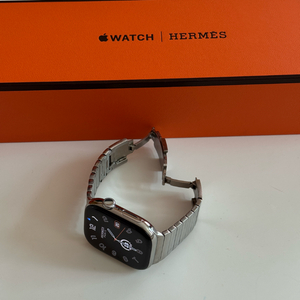 애플워치 S10 에르메스 실버 46mm 정품 링크브레이