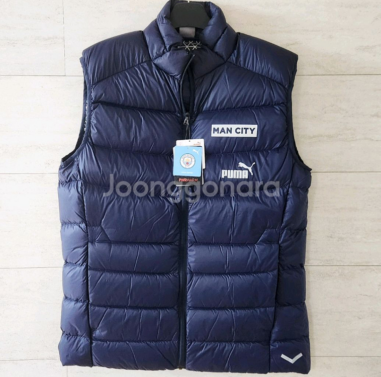 해외L/맨체스터시티 덕다운 패딩조끼 맨시티 축구 푸마--0