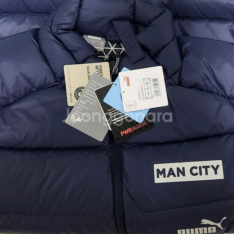 해외L/맨체스터시티 덕다운 패딩조끼 맨시티 축구 푸마--5