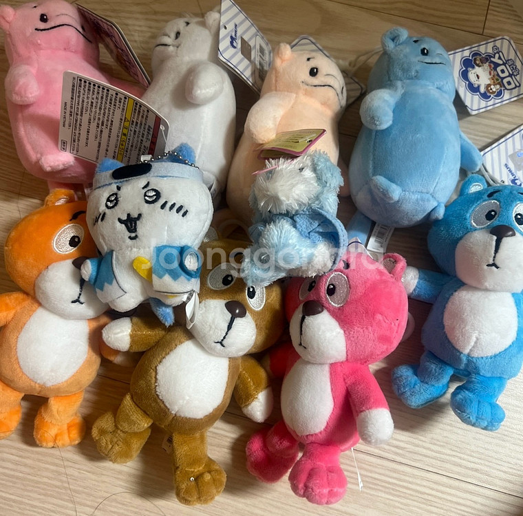 므므스와 친구들 곰돌이 병아리 작은 인형 모음--0