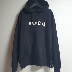 APC 후드 아페쎄 사카이 사이드지퍼 프린트 후디 S