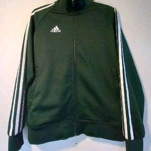 아디다스 딥그린 카키 진초록 실버 트랙탑 져지집업100