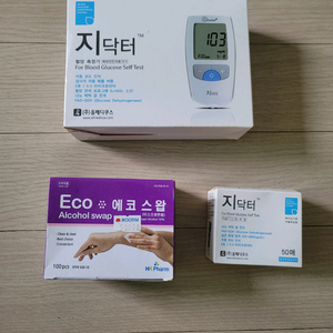 지닥터 혈당 측정기 + 알콜솜+시험지