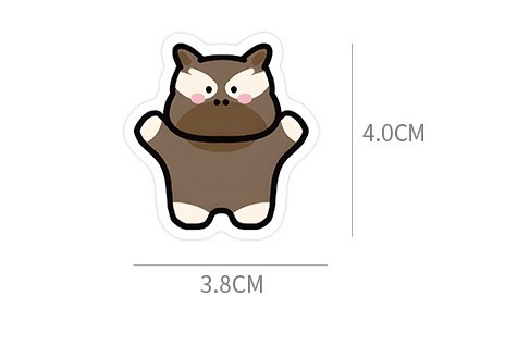 99p 동물 친구들 스티커 빈티지 감성 방수 캐리어 이미지